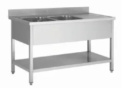 Plonges inox 2 bacs