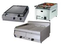 Grills pro : pierre de lave / charbon / vapeur