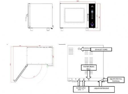Four mixte lectrique professionnel EVO 6 niveaux GN 1/1 avec cran tactile