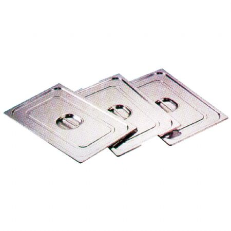 Couvercle inox avec poigne standard 1/4 - 265 x 162mm