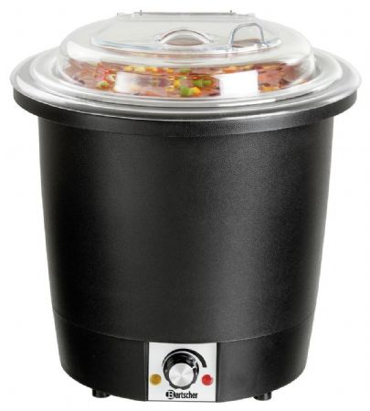 Soupière 10L avec couvercle transparent 330x330x380 mm - Bartscher - 100048