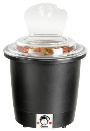 Soupière 10L avec couvercle transparent 330x330x380 mm - Bartscher - 100048