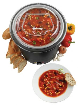 Soupière 10L avec couvercle transparent 330x330x380 mm - Bartscher - 100048