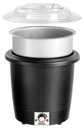Soupière 10L avec couvercle transparent 330x330x380 mm - Bartscher - 100048