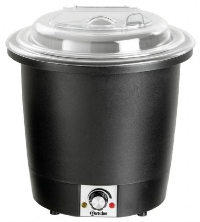 Soupière 10L avec couvercle transparent 330x330x380 mm - Bartscher - 100048
