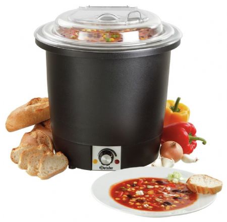 Soupière 10L avec couvercle transparent 330x330x380 mm - Bartscher - 100048