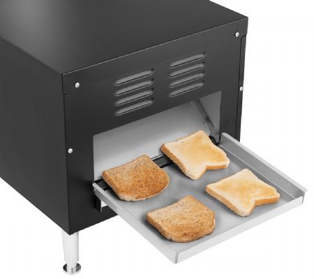 Toaster convoyeur professionnel à poser, vitesse de convoyage réglable, production 150 tranches/h - Bartscher - 100262