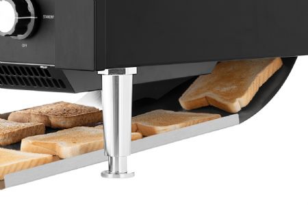 Toaster convoyeur professionnel à poser, vitesse de convoyage réglable, production 150 tranches/h - Bartscher - 100262