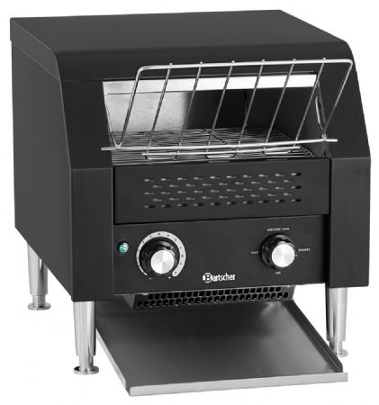 Toaster convoyeur professionnel à poser, vitesse de convoyage réglable, production 150 tranches/h - Bartscher - 100262
