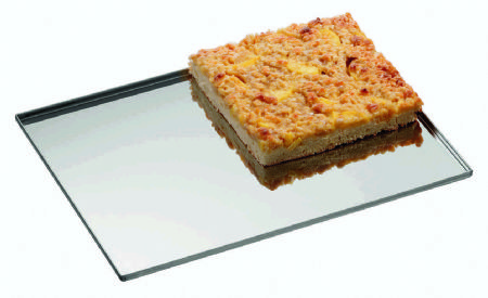 Plaque de cuisson en inox - 433x333x10 mm