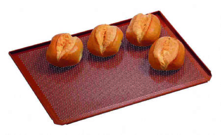 Plaque perfore en aluminium avec revtement en silicone - 433x333x10 mm