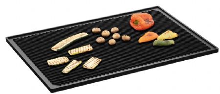 Plaque de grillade rversible 1 ct lisse et 1 ct rainur