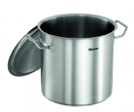 Marmite inox avec couvercle 2 poignes 11 litres- 340x265x290 mm