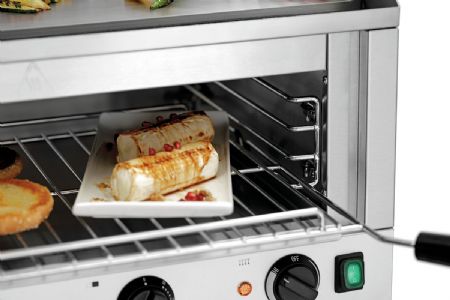 Salamandre grill 6640 avec plafond mobile et 2 niveaux, 720x560x460 mm - Bartscher - 100533