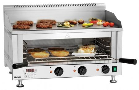 Salamandre grill 6640 avec plafond mobile et 2 niveaux, 720x560x460 mm - Bartscher - 100533