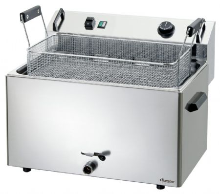 Friteuse cuve ronde beignets BF 16E Gaz - Bartscher - 101530