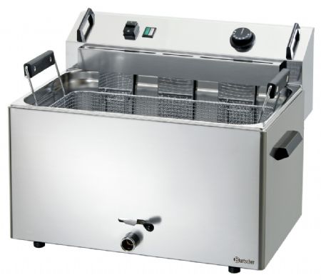 Friteuse cuve ronde beignets BF 16E Gaz - Bartscher - 101530