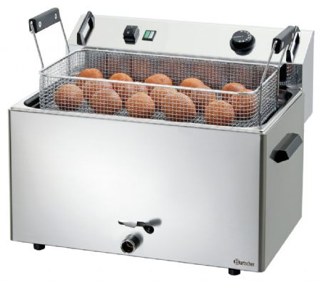 Friteuse cuve ronde beignets BF 16E Gaz - Bartscher - 101530 Friteuse cuve ronde beignets BF 16E Gaz - Bartscher - 101530