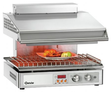 Salamandre Hi-Light-Lift 600-2Z Gaz 2 zones de chauffage 4,5 kW 580x590x515 mm - Bartscher - 101546