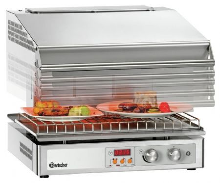 Salamandre Hi-Light-Lift 600-2Z Gaz 2 zones de chauffage 4,5 kW 580x590x515 mm - Bartscher - 101546