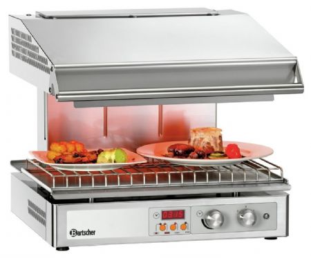 Salamandre Hi-Light-Lift 600-2Z Gaz 2 zones de chauffage 4,5 kW 580x590x515 mm - Bartscher - 101546