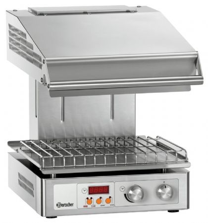 Salamandre Hi-Light-Lift 400-2Z Monophasé 2 zones de chauffage 3 kW 400x570x515 mm - Bartscher - 101552