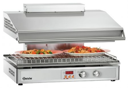 Salamandre Hi-Light-Lift 700-2Z 5,3 kW 2 zones de chauffe 745x590x515 mm - Bartscher - 101554