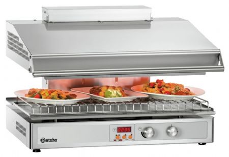 Salamandre Hi-Light-Lift 700-2Z 5,3 kW 2 zones de chauffe 745x590x515 mm - Bartscher - 101554