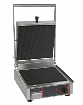 Grill spcial panini vitrocramique simple avec plaques infrieures et suprieures rainures