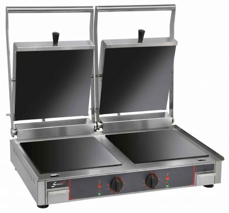 Grill professionnel double vitrocéramique lisse 780x600x260 mm 2 x 3000 W Monophasé - Sofraca - 10232VLL