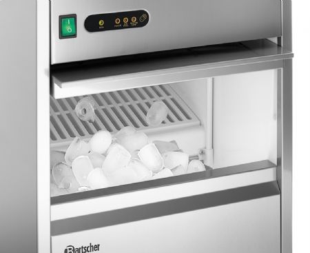 Machine à glaçons professionnelle réserve de 7 kg, production 25 kg/24h et glaçons cône creux - Bartscher - 104059