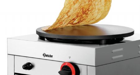 Crêpière 1CP400G gaz plaque 40 cm avec 2 niveaux de puissance - Bartscher - 1043613