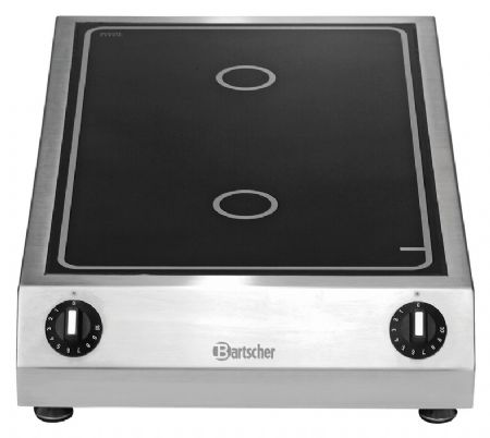 Réchaud à induction 2K6000 GLH 2 zones de cuisson 6 kW - Bartscher - 104913