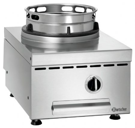 Wok à poser gaz GWTH1 avec brûleur 11,5 kW et anneau pour wok Ø 290 mm - Bartscher - 1052303