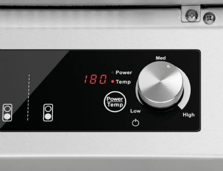 Four  induction lectrique en inox avec 2 zones de cuisson - 400x700x860 mm