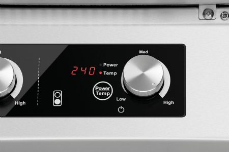 Four  induction lectrique en inox avec 4 zones de cuisson - 800x700x860 mm