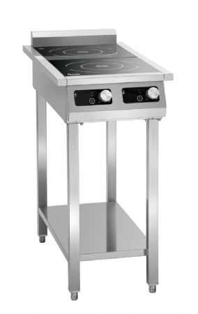Support inox pour cuisinire  induction - 360x800x663 mm