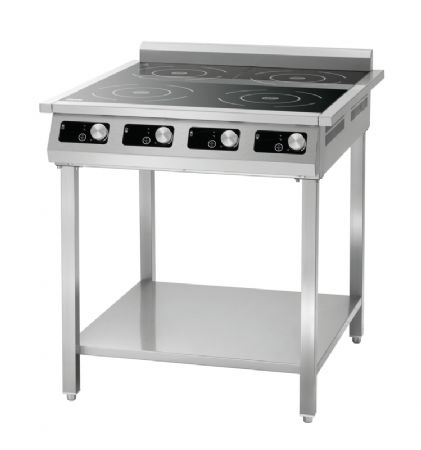 Support inox pour cuisinire  induction - 720x800x663 mm