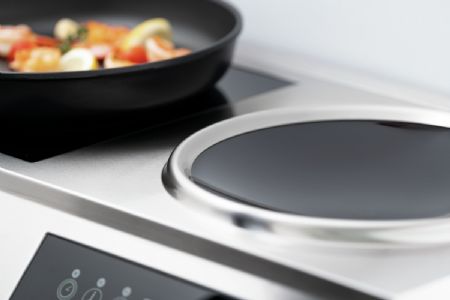 Combinaison plaque/wok induction IKIW 70 2 feux indépendants 3500 W Monophasé - Bartscher - 105800