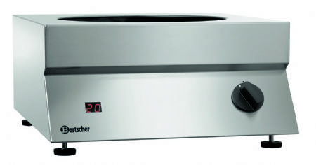 Wok  induction vitrocramique  poser et 2 ventilateurs 7000 W - 400x455x180 mm