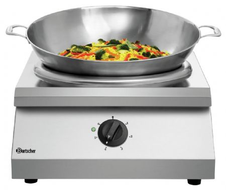 Wok à poser induction IW 80 Triphasé 8 kW - Bartscher - 105890