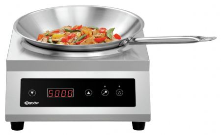 Wok à poser induction IW 50 mobile 5 kW avec commande tactile - Bartscher - 105929