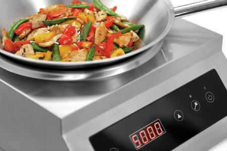 Wok à poser induction IW 50 mobile 5 kW avec commande tactile - Bartscher - 105929