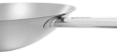 Sauteuse wok professionnelle 6 L inox 18/10 fond rond - Bartscher - 106001