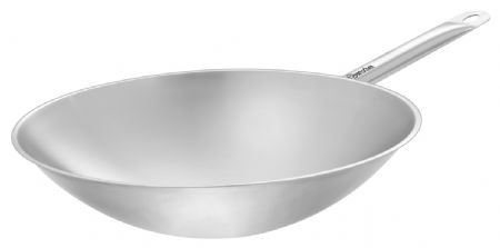 Sauteuse wok professionnelle 6 L inox 18/10 fond rond - Bartscher - 106001