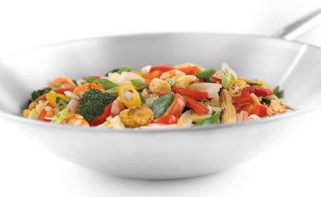 Sauteuse wok professionnelle 5,75 L inox 18/10 fond plat - Bartscher - 106002
