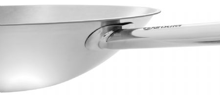 Sauteuse wok professionnelle 5,75 L inox 18/10 fond plat - Bartscher - 106002