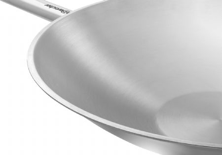 Sauteuse wok professionnelle 5,75 L inox 18/10 fond plat - Bartscher - 106002