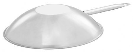 Sauteuse wok professionnelle 5,75 L inox 18/10 fond plat - Bartscher - 106002