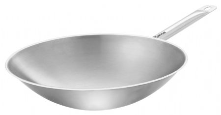 Sauteuse wok professionnelle 5,75 L inox 18/10 fond plat - Bartscher - 106002